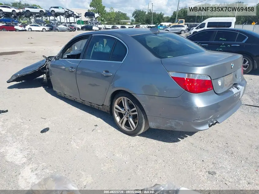 2007 BMW 5ER VIN WBANF335X7CW69458 — фото 3