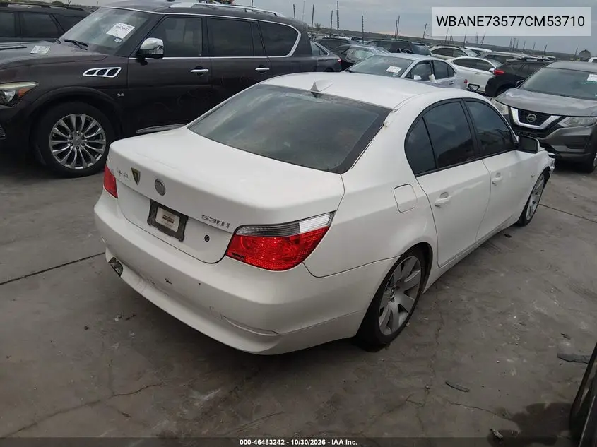 2007 BMW 5ER VIN WBANE73577CM53710 — фото 4