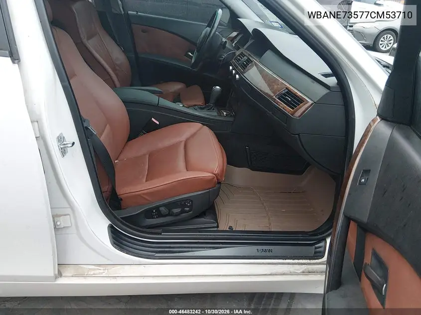 2007 BMW 5ER VIN WBANE73577CM53710 — фото 5