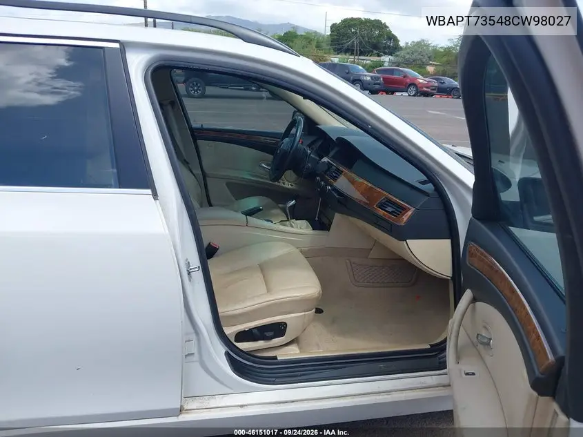 2008 BMW 5ER VIN WBAPT73548CW98027 — фото 5