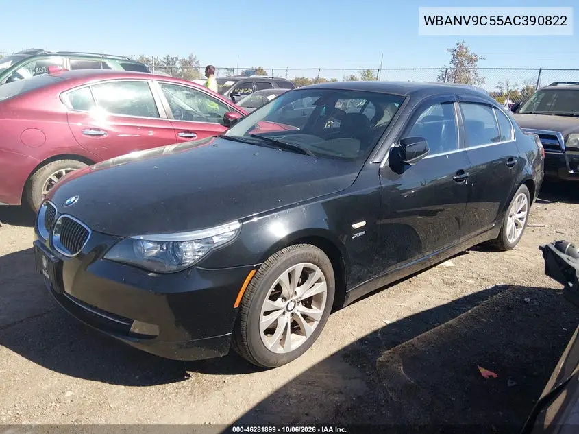 2010 BMW 5ER VIN WBANV9C55AC390822 — фото 2