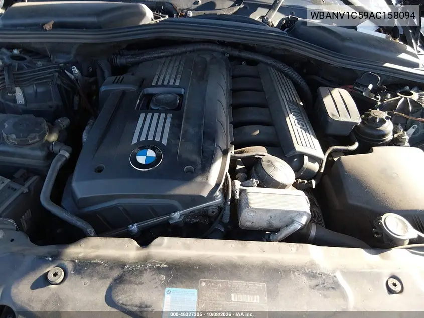 2010 BMW 5ER VIN WBANV1C59AC158094 — фото 10