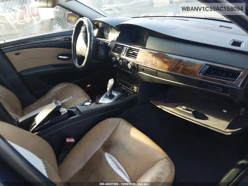 2010 BMW 5ER VIN WBANV1C59AC158094 — фото 5