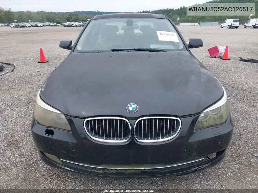 2010 BMW 5ER VIN WBANU5C52AC126517 — фото 6