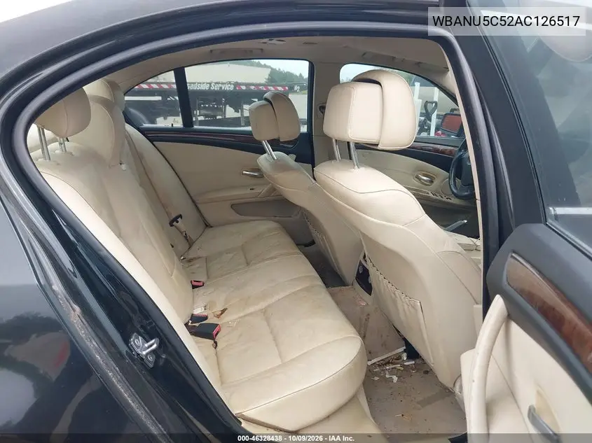 2010 BMW 5ER VIN WBANU5C52AC126517 — фото 8