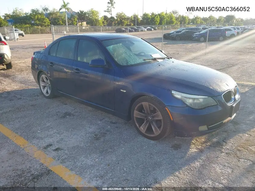 BMW 5ER 2010, VIN WBANU5C50AC366052