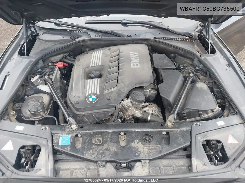 2011 BMW 5ER VIN WBAFR1C50BC736500 — фото 10