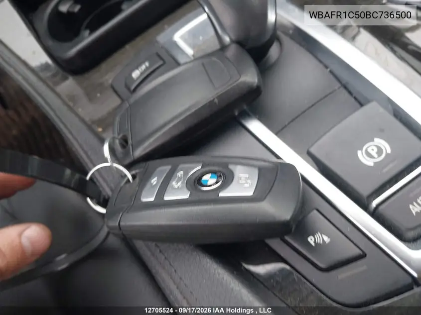 2011 BMW 5ER VIN WBAFR1C50BC736500 — фото 11