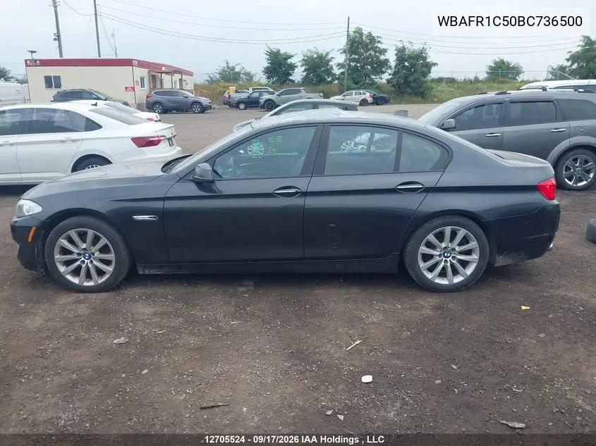 2011 BMW 5ER VIN WBAFR1C50BC736500 — фото 15
