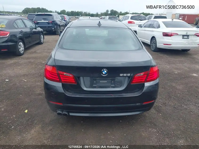 2011 BMW 5ER VIN WBAFR1C50BC736500 — фото 17