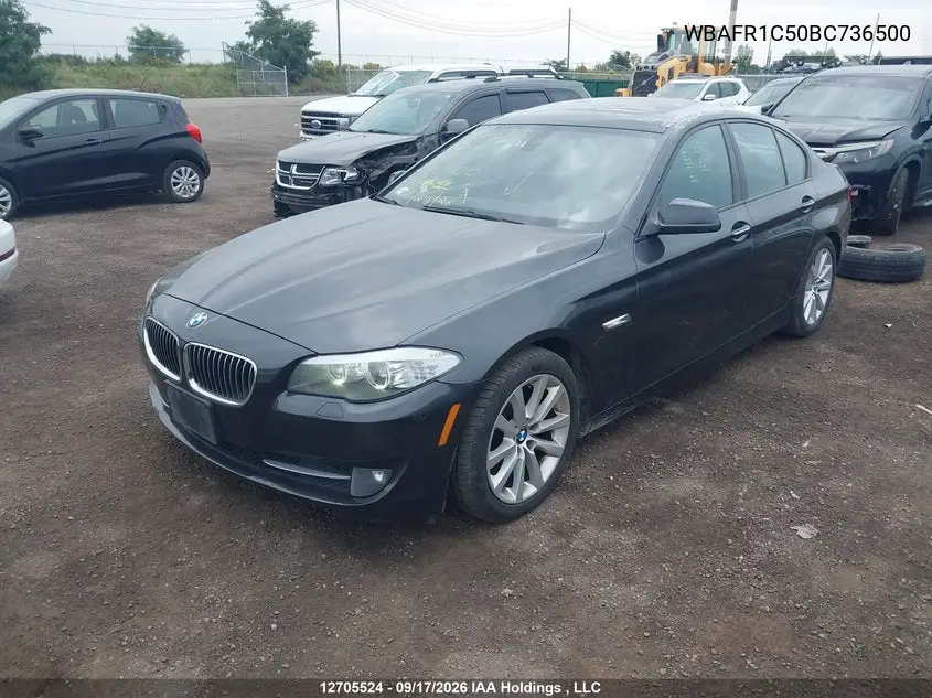 2011 BMW 5ER VIN WBAFR1C50BC736500 — фото 2