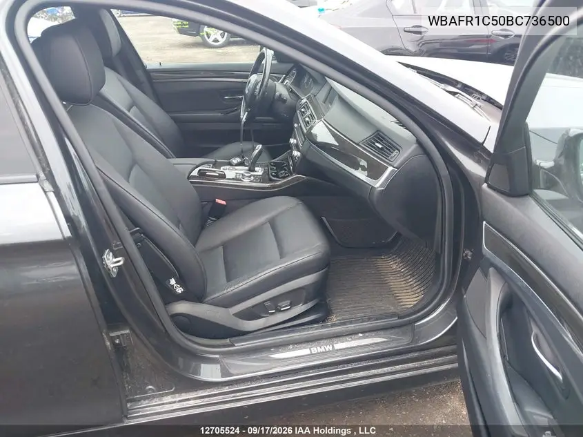 2011 BMW 5ER VIN WBAFR1C50BC736500 — фото 5