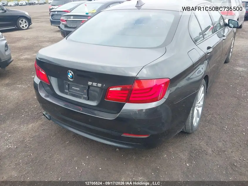 2011 BMW 5ER VIN WBAFR1C50BC736500 — фото 6
