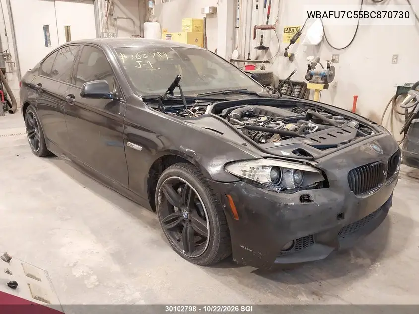 BMW 5ER 2011, VIN WBAFU7C55BC870730