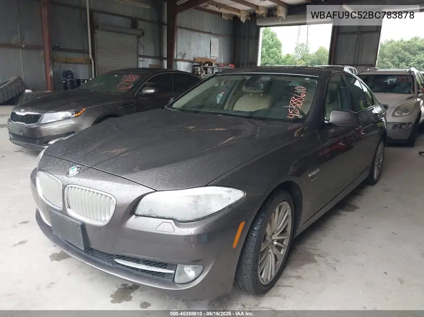 2011 BMW 5ER VIN WBAFU9C52BC783878 — фото 2