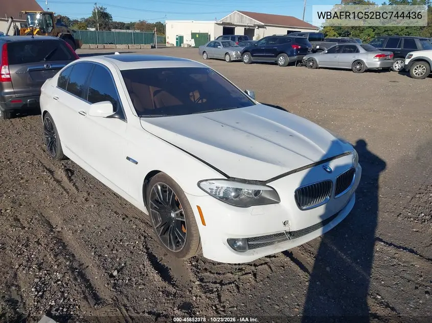 BMW 5ER 2011, VIN WBAFR1C52BC744436