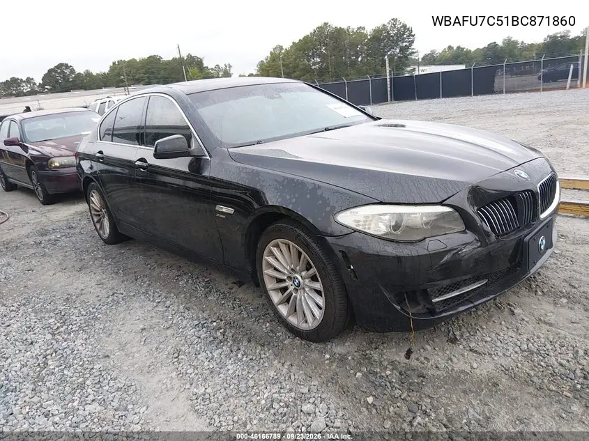 BMW 5ER 2011, VIN WBAFU7C51BC871860
