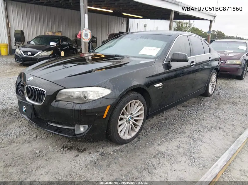 2011 BMW 5ER VIN WBAFU7C51BC871860 — фото 2