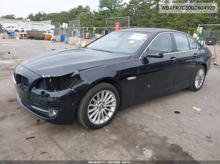 2011 BMW 5ER VIN WBAFR7C50BC604923 — фото 2