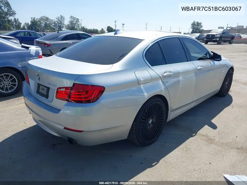 2011 BMW 5ER VIN WBAFR7C51BC603067 — фото 4