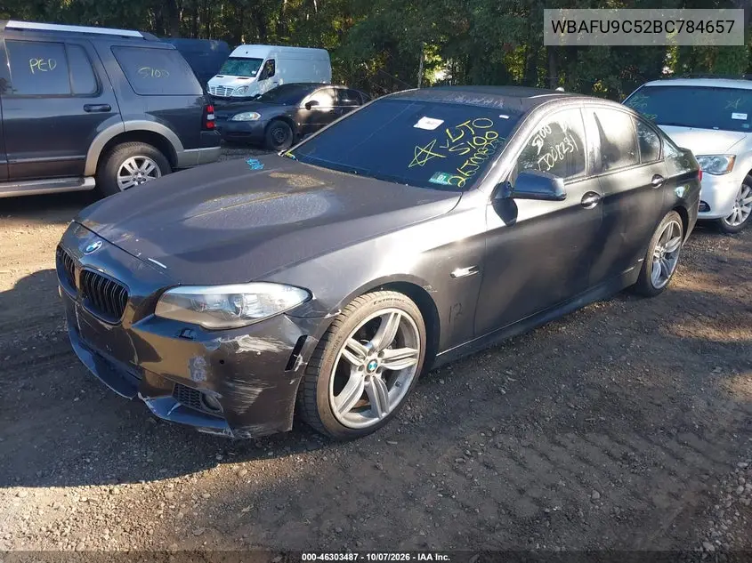 2011 BMW 5ER VIN WBAFU9C52BC784657 — фото 2