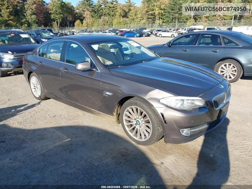 BMW 5ER 2011, VIN WBAFU7C56BC874950