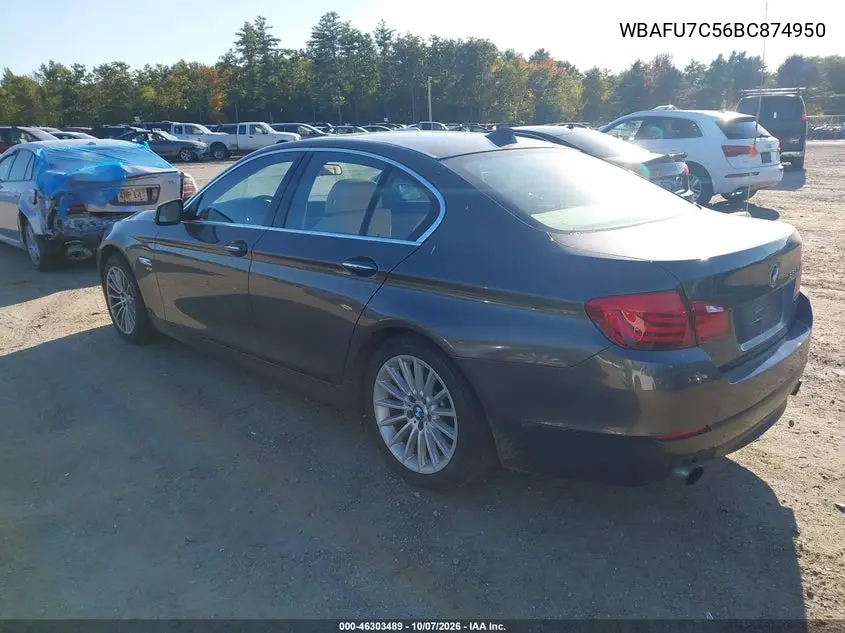 2011 BMW 5ER VIN WBAFU7C56BC874950 — фото 3
