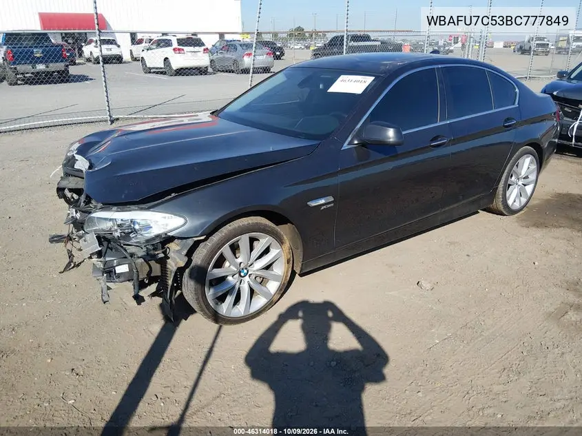 2011 BMW 5ER VIN WBAFU7C53BC777849 — фото 2