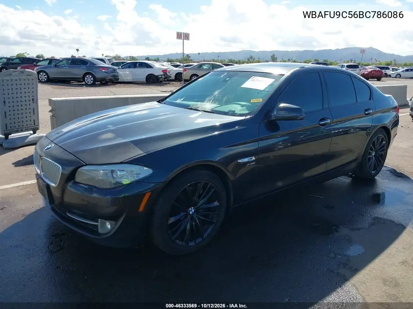 2011 BMW 5ER VIN WBAFU9C56BC786086 — фото 2