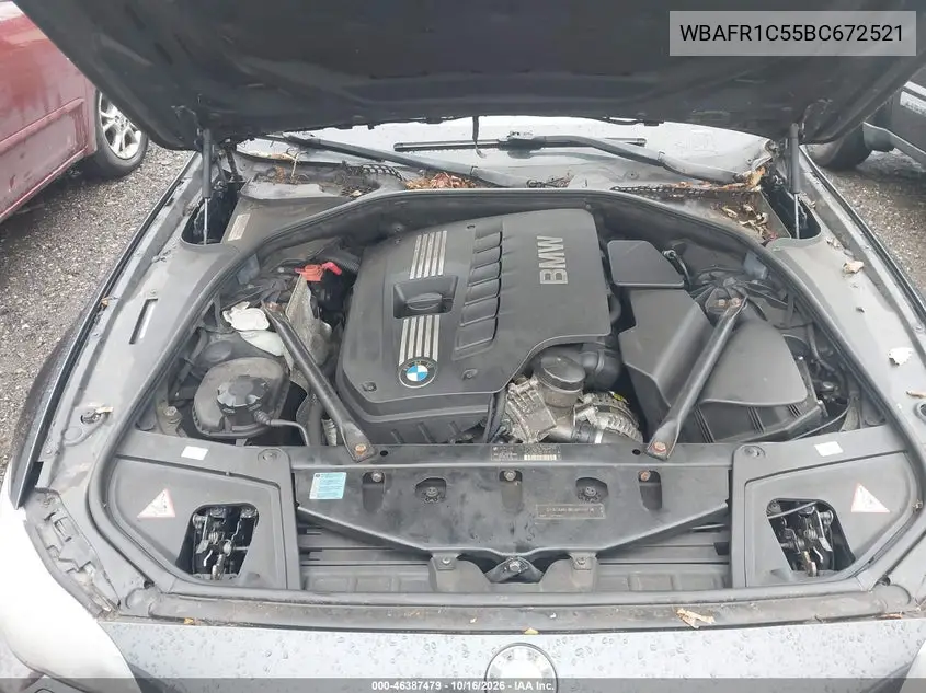 2011 BMW 5ER VIN WBAFR1C55BC672521 — фото 10