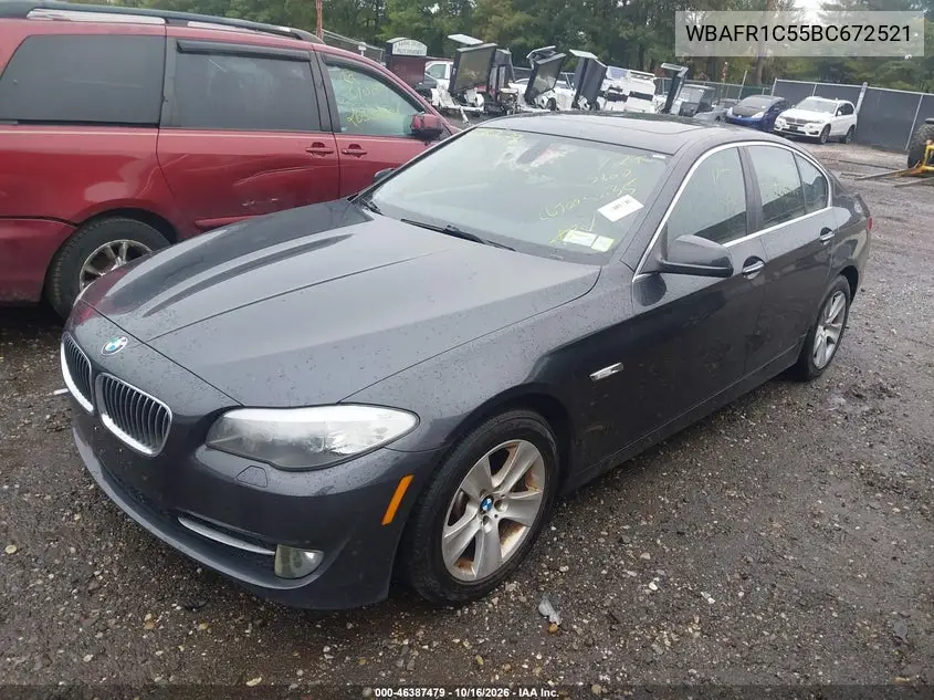 2011 BMW 5ER VIN WBAFR1C55BC672521 — фото 2