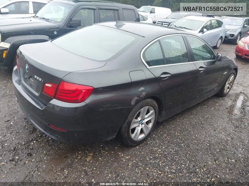 2011 BMW 5ER VIN WBAFR1C55BC672521 — фото 4