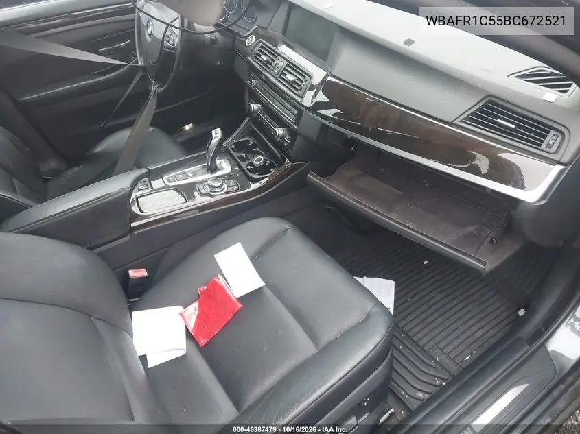 2011 BMW 5ER VIN WBAFR1C55BC672521 — фото 5