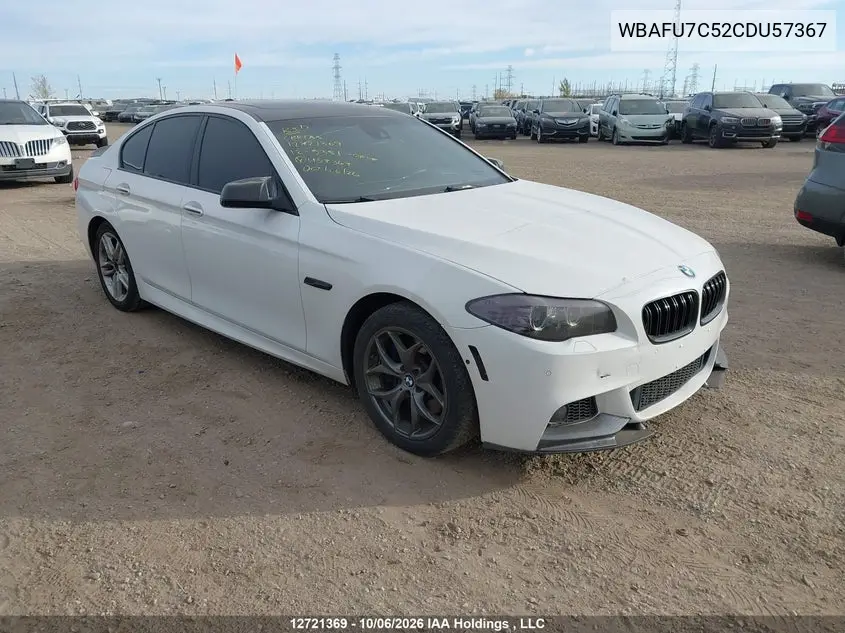 2012 BMW 5ER VIN WBAFU7C52CDU57367 — фото 2