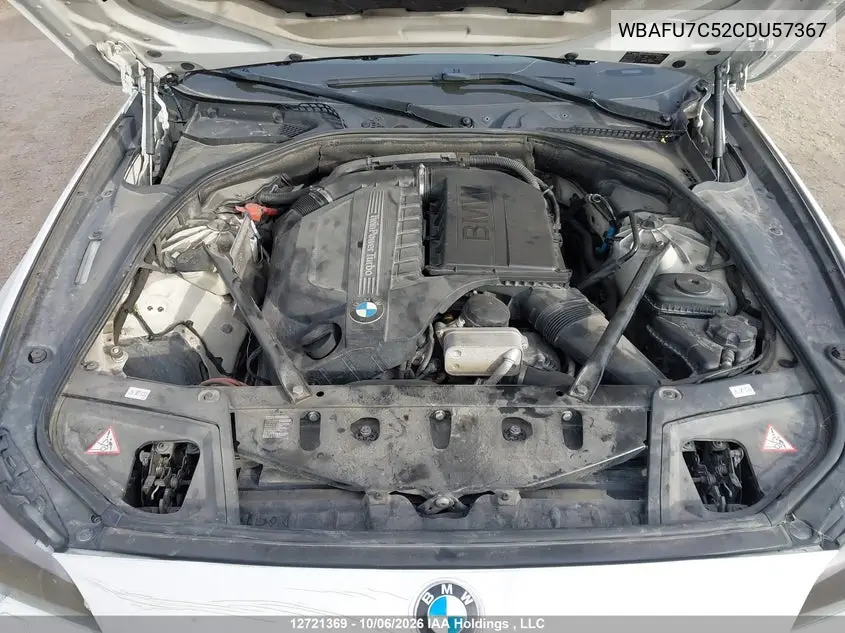 2012 BMW 5ER VIN WBAFU7C52CDU57367 — фото 11