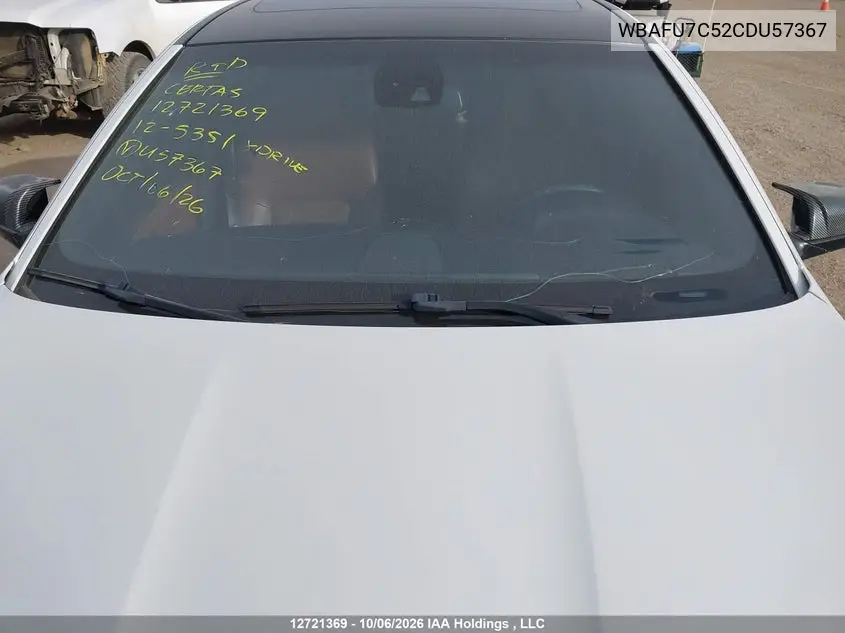 2012 BMW 5ER VIN WBAFU7C52CDU57367 — фото 17