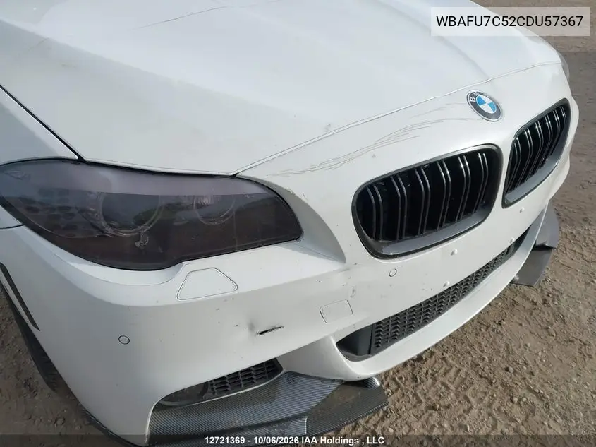 2012 BMW 5ER VIN WBAFU7C52CDU57367 — фото 7