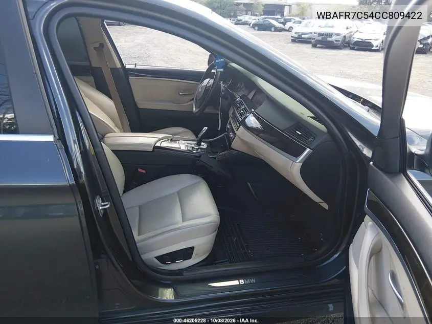 2012 BMW 5ER VIN WBAFR7C54CC809422 — фото 5