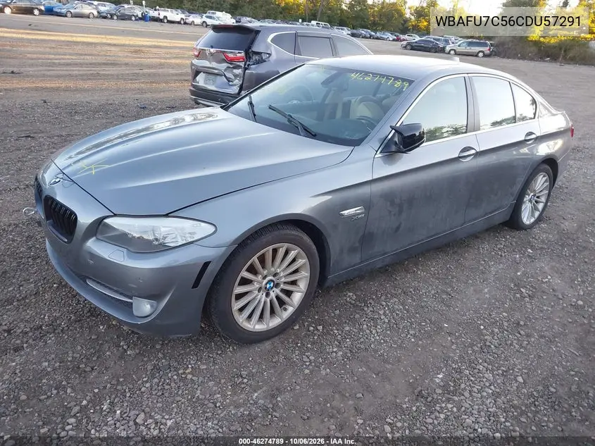 2012 BMW 5ER VIN WBAFU7C56CDU57291 — фото 2