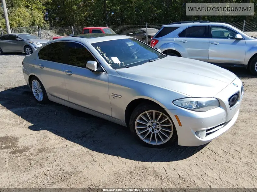 BMW 5ER 2012, VIN WBAFU7C51CDU62642