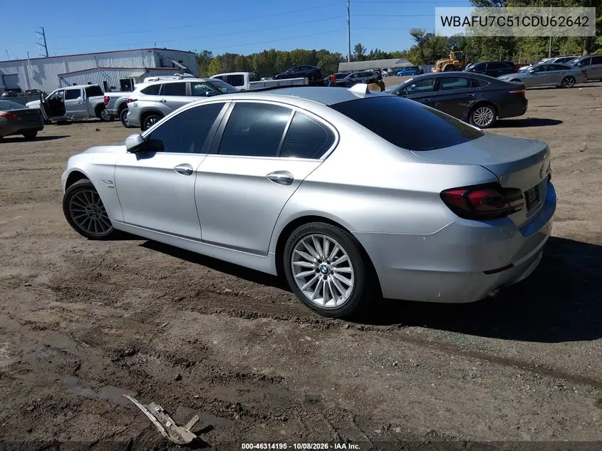2012 BMW 5ER VIN WBAFU7C51CDU62642 — фото 3