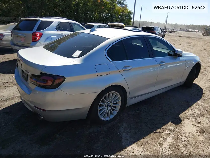2012 BMW 5ER VIN WBAFU7C51CDU62642 — фото 4