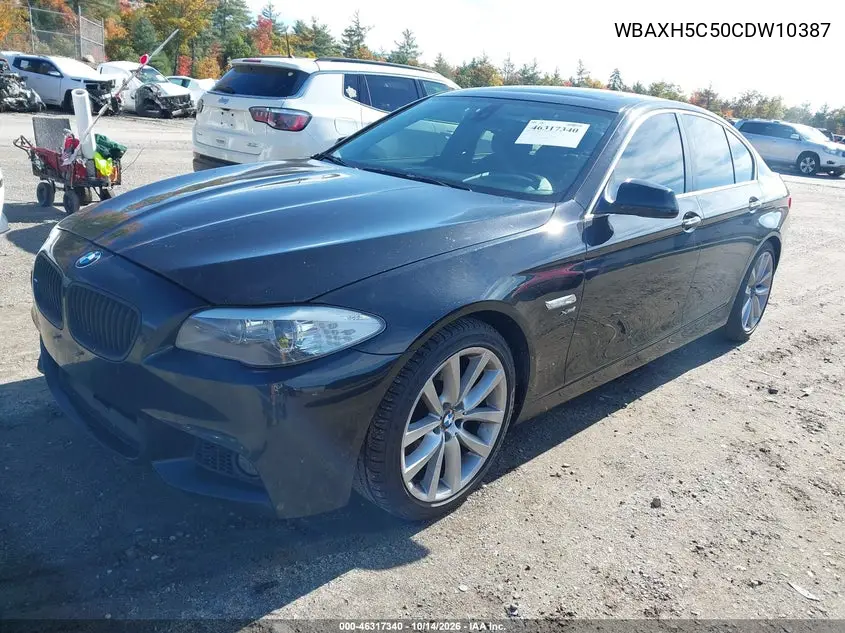 2012 BMW 5ER VIN WBAXH5C50CDW10387 — фото 2