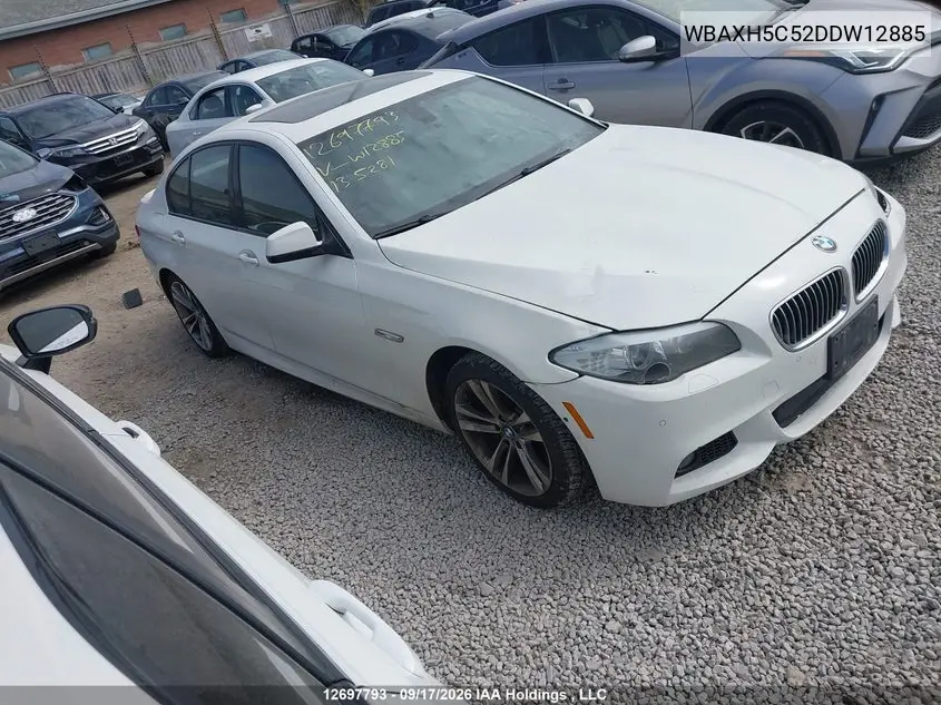 BMW 5ER 2013, VIN WBAXH5C52DDW12885