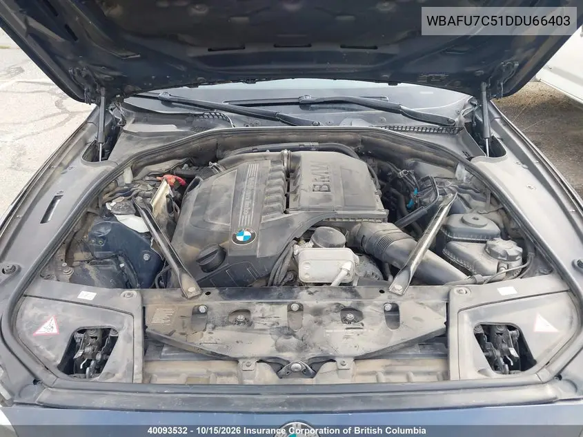 2013 BMW 5ER VIN WBAFU7C51DDU66403 — фото 10