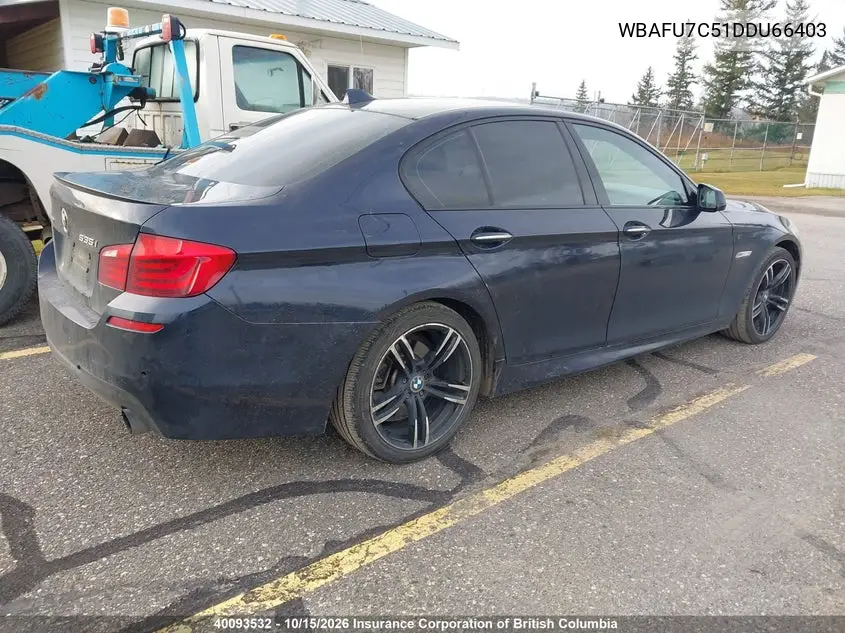 2013 BMW 5ER VIN WBAFU7C51DDU66403 — фото 4