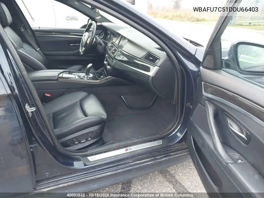 2013 BMW 5ER VIN WBAFU7C51DDU66403 — фото 5
