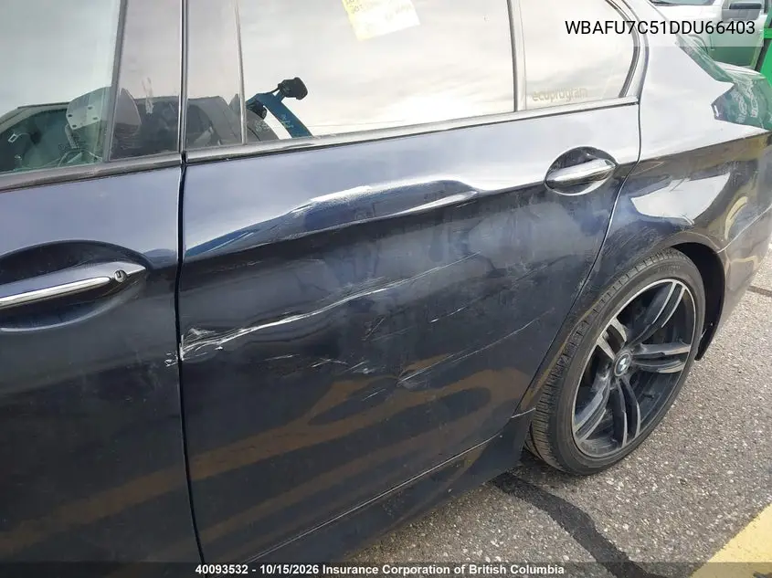 2013 BMW 5ER VIN WBAFU7C51DDU66403 — фото 6