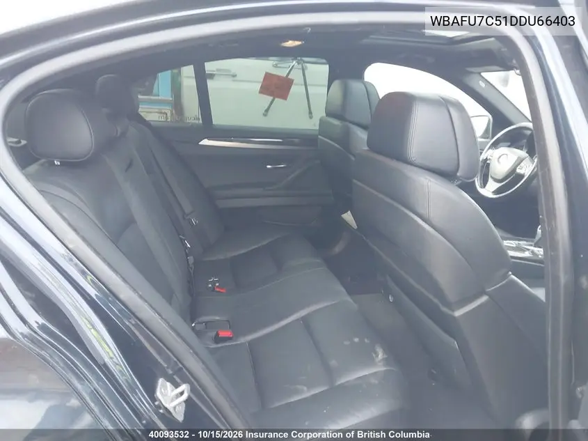 2013 BMW 5ER VIN WBAFU7C51DDU66403 — фото 8