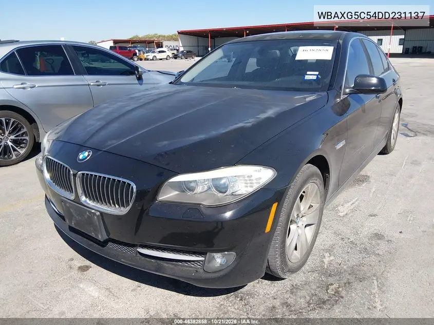 2013 BMW 5ER VIN WBAXG5C54DD231137 — фото 2